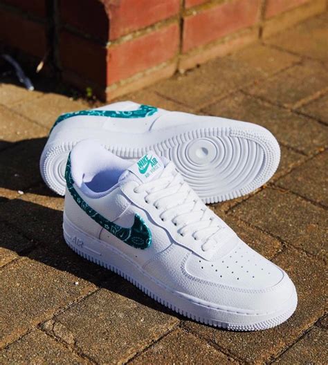 nike air force 1 paars groen